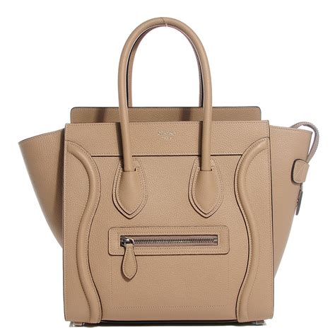 celine dune mini luggage bag|Micro Luggage handbag in drummed calfskin .